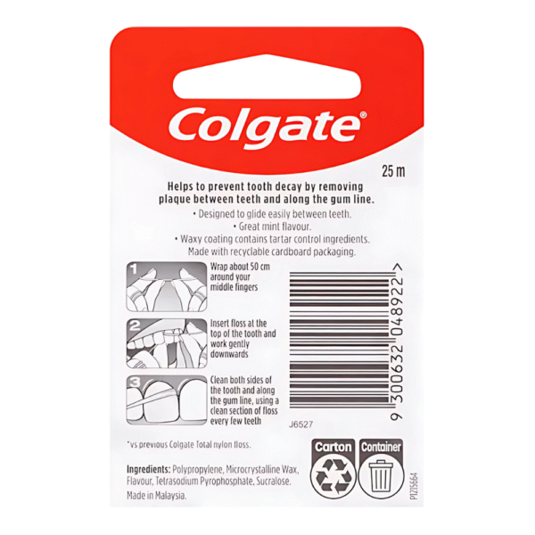 Colgate Dental Floss Total Tartar Control 25m - Image 2