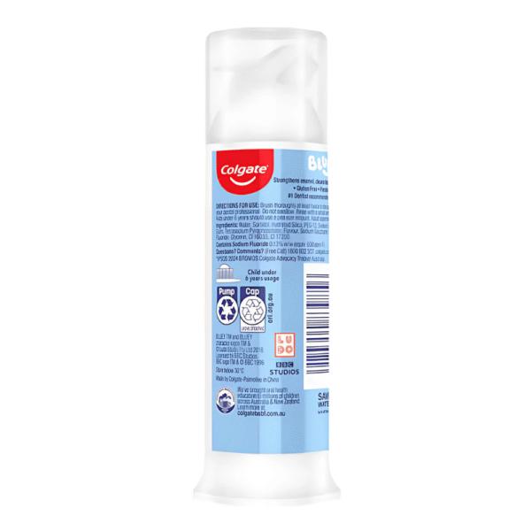 Colgate Kids Bluey Toothpaste Pump Strawberry Flavour 85g - Image 2