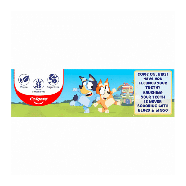 Colgate Kids Toothpaste Junior Bluey 2-5 Years 90g - Image 2