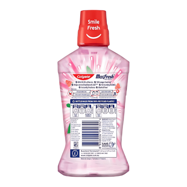 Colgate Max Fresh Mouthwash Watermelon Mint 500mL - Image 2