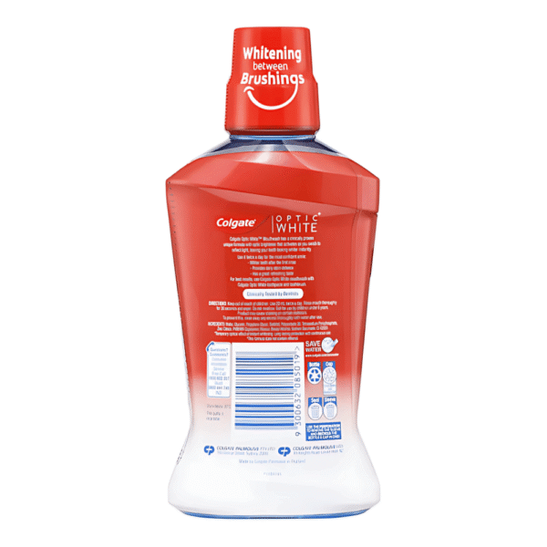Colgate Mouthwash Optic Brightener - Optic White 500ml - Image 2
