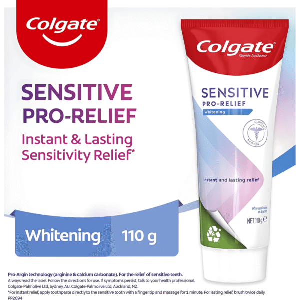 Colgate Sensitive Toothpaste Pro-Relief Whitening 110g - Image 2