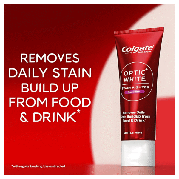 Colgate Teeth Whitening Toothpaste Optic White Enamel Care 100g - Image 2