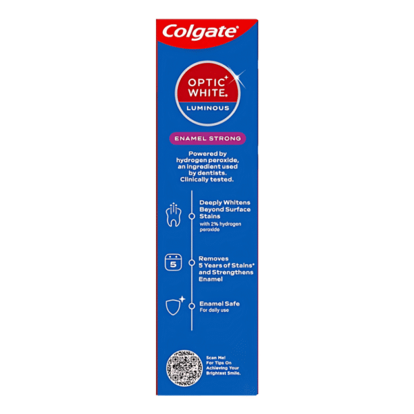 Colgate Teeth Whitening Toothpaste Optic White Luminous Enamel 85g - Image 2