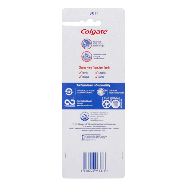 Colgate Toothbrush 360 Advanced Soft 4 pack - Image 2