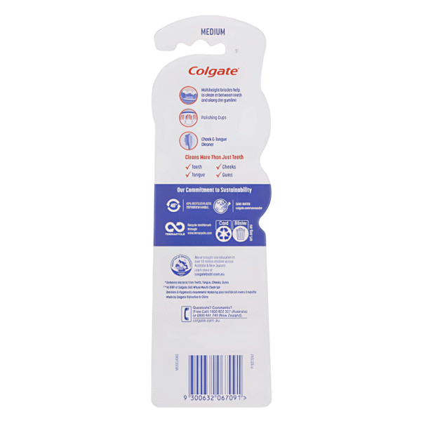 Colgate Toothbrush 360 - Medium Value Pack 2 pack - Image 2