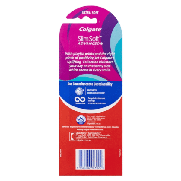 Colgate Toothbrush Slim Soft Charcoal Infused each - Image 2