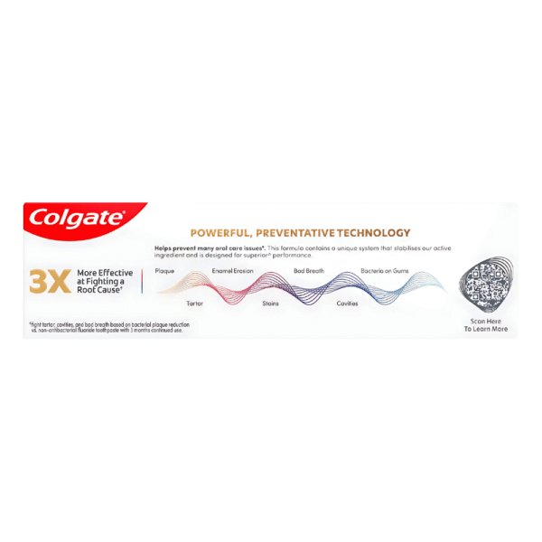 Colgate Total Active Prevention Mint Stripe Toothpaste 115g - Image 2