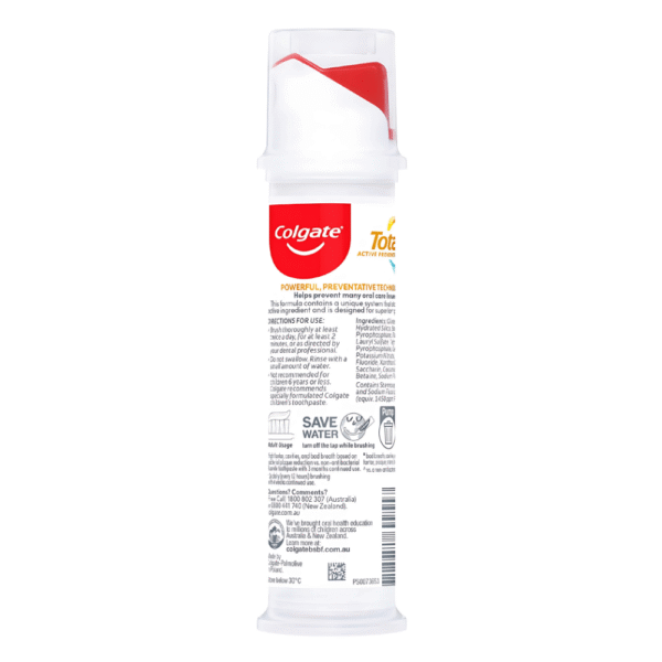 Colgate Total Active Prevention Original Pump Toothpaste 130g - Image 2