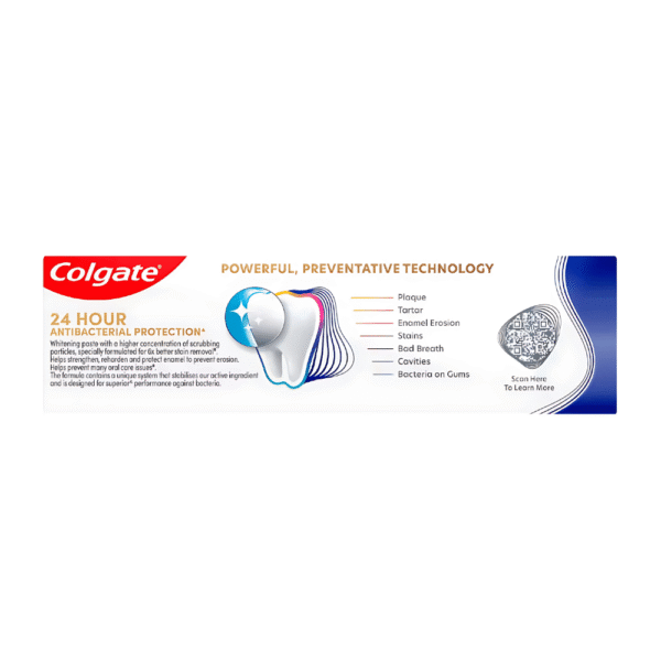 Colgate Total Active Prevention Whitening Toothpaste 115g - Image 2