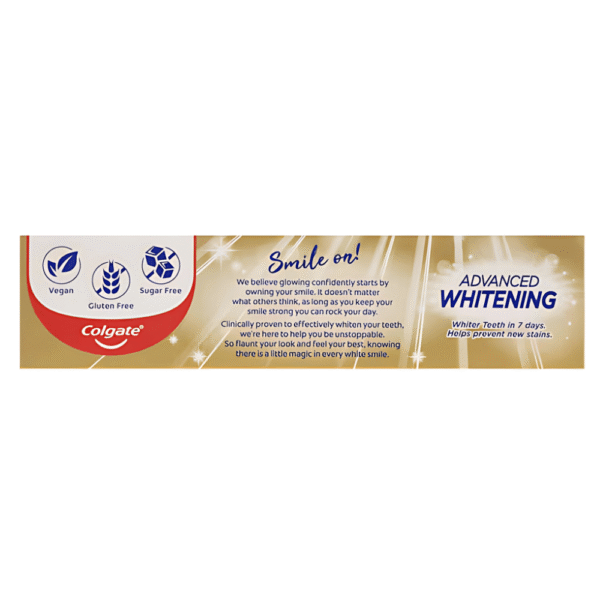 Colgate Whitening Toothpaste Advanced Whiten Tartar Control 200g - Image 2