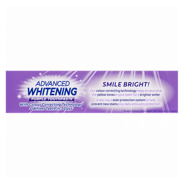 Colgate Whitening Toothpaste Advanced Whitening Purple 120g - Image 2