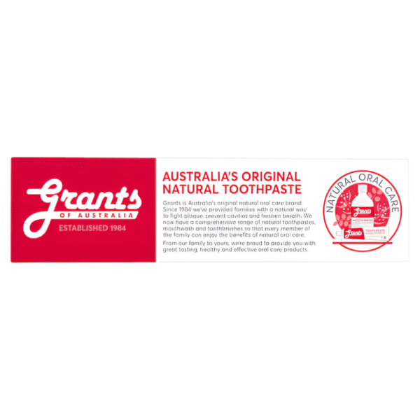 Grants Of Australia Kids Natural Toothpaste Strawberry Surprise 75g - Image 2