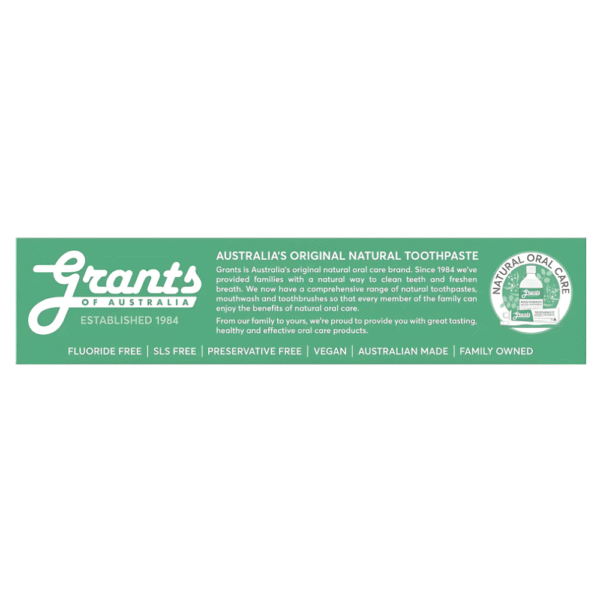 Grants Of Australia Toothpaste Mild Mint 110g - Image 2