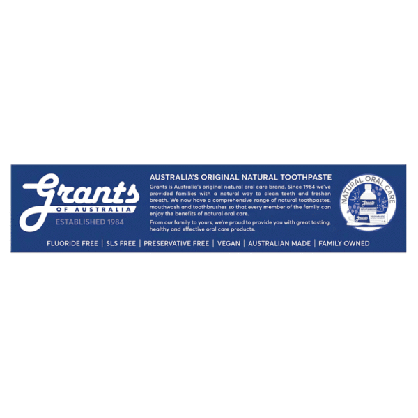 Grants Of Australia Whitening Toothpaste With Baking Soda 110g - Image 2