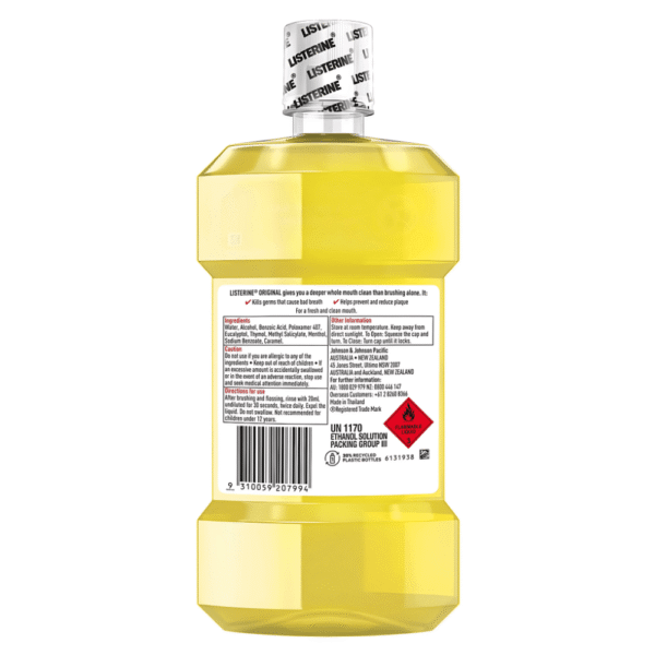 Listerine Original Antibacterial Mouthwash 1L - Image 2
