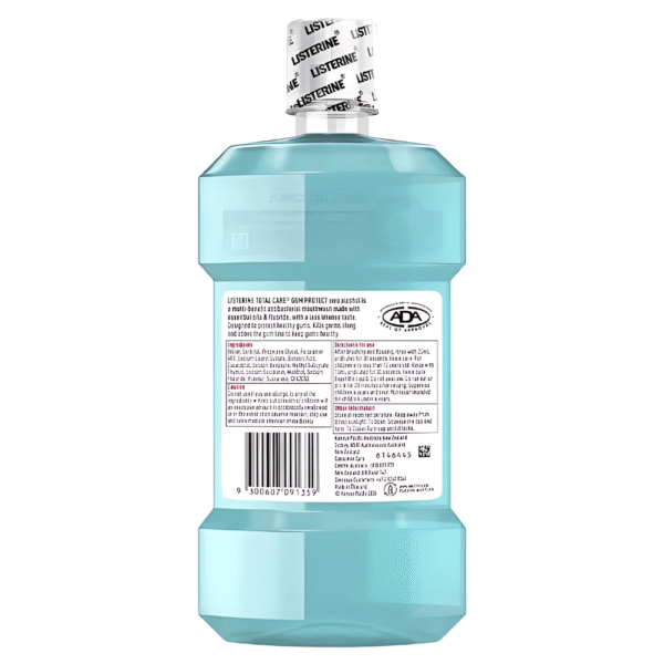 Listerine Total Care Mouthwash Zero Alcohol Gum Protect 500mL - Image 2