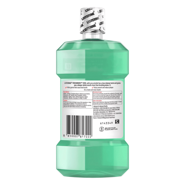 Listerine Zero Alcohol Mouthwash Fresh Burst 250mL - Image 2
