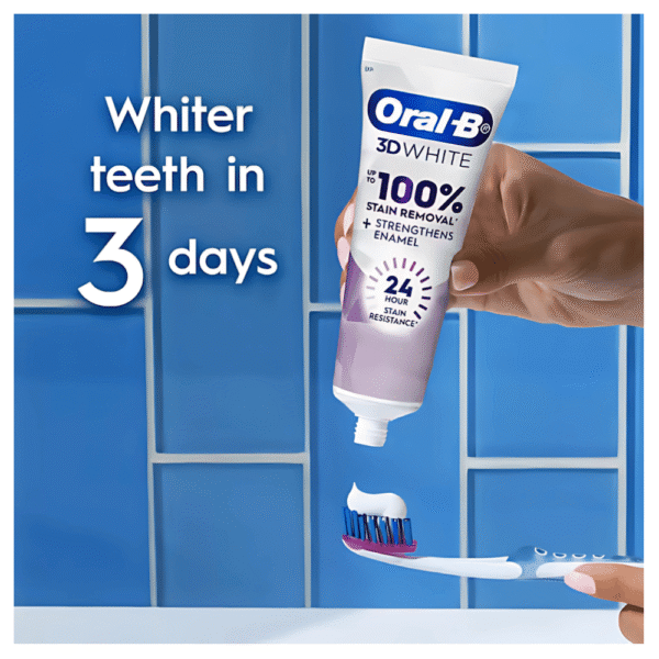 Oral-B 3D White Enamel Strong Whitening Toothpaste 95g - Image 2