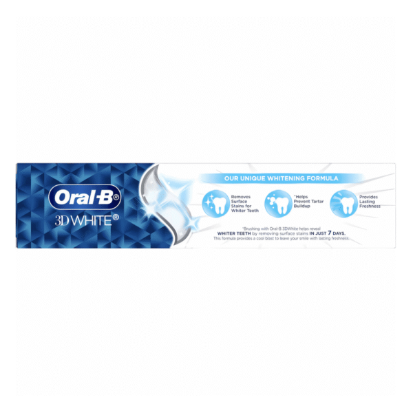 Oral-B 3D White Long Lasting Fresh Whitening Toothpaste 190g - Image 2