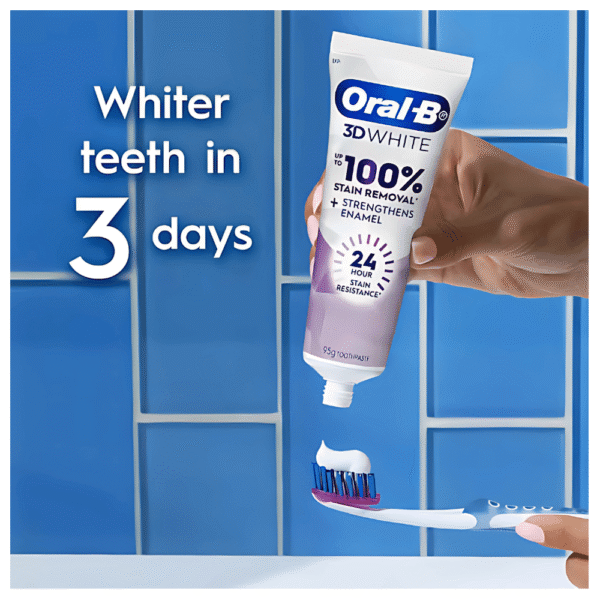 Oral-B 3D White Professional Whitening Toothpaste 85g - Image 2
