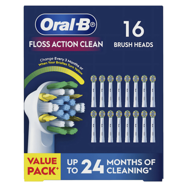 Oral-B Floss Action Toothbrush Heads Replacements 16 pack