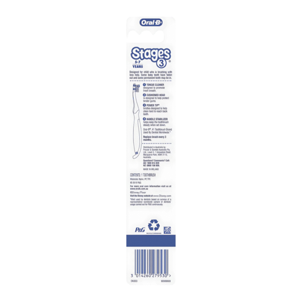 Oral-B Kids Clean Cars Toothbrush 5-7 Years each - Image 2