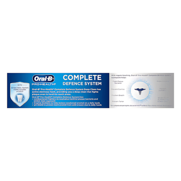 Oral-B Pro Health Complete Defence System Deep Clean Toothpaste 110g - Image 2