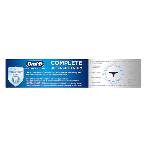 Oral-B Pro Health Complete Defence System Whitening Toothpaste 110g - Image 2
