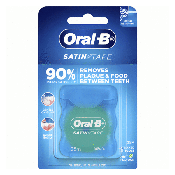 Oral-B Satin Tape Clean Dental Floss Mint 25m each