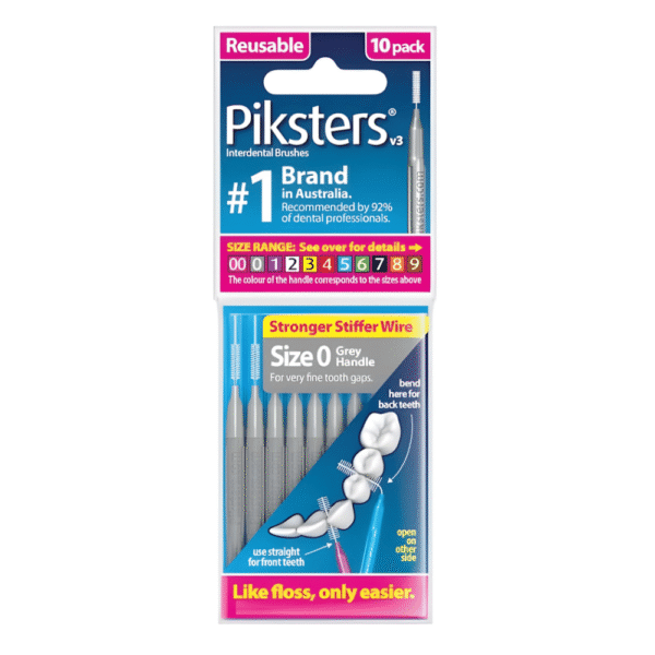 Piksters Interdental Brushes Size 0 10 pack