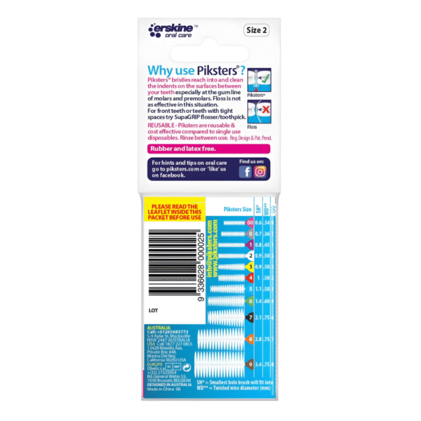 Piksters Interdental Brushes Size 2 10 pack - Image 2
