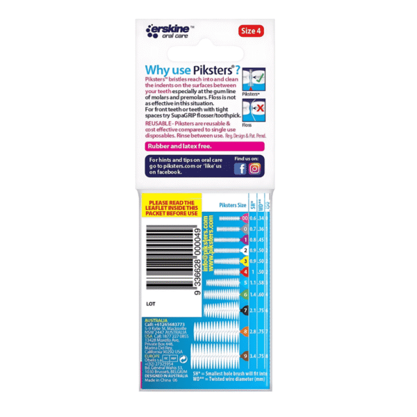 Piksters Interdental Brushes Size 4 10 pack - Image 2