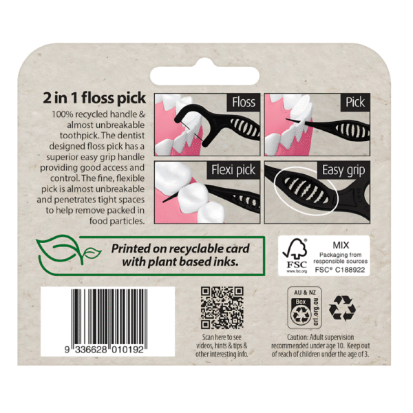 Piksters SupaGRIP Eco Floss Picks 100 pack - Image 2
