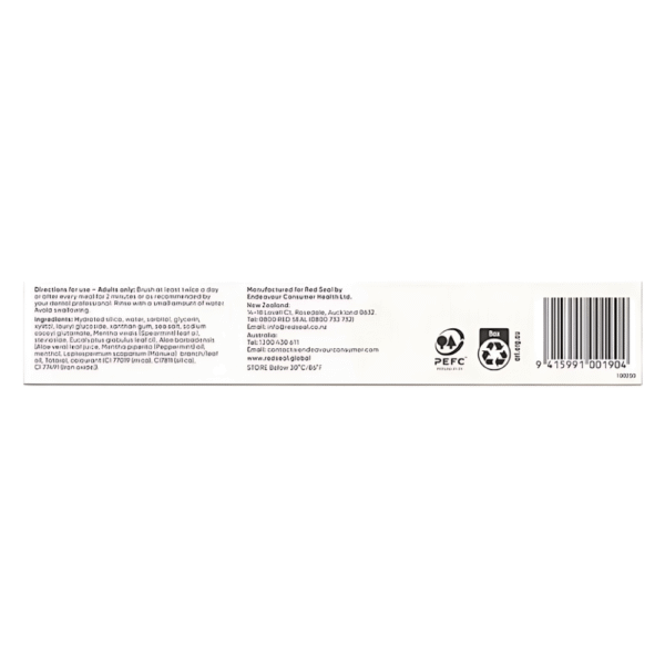 Red Seal Whitening Brilliant Mint Toothpaste 100g - Image 2
