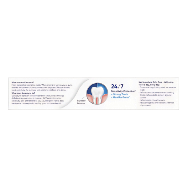 Sensodyne Daily Care + Whitening Toothpaste 100g x 2 pack - Image 2