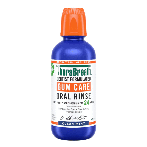TheraBreath Gum Care Oral Rinse Clean Mint 473L