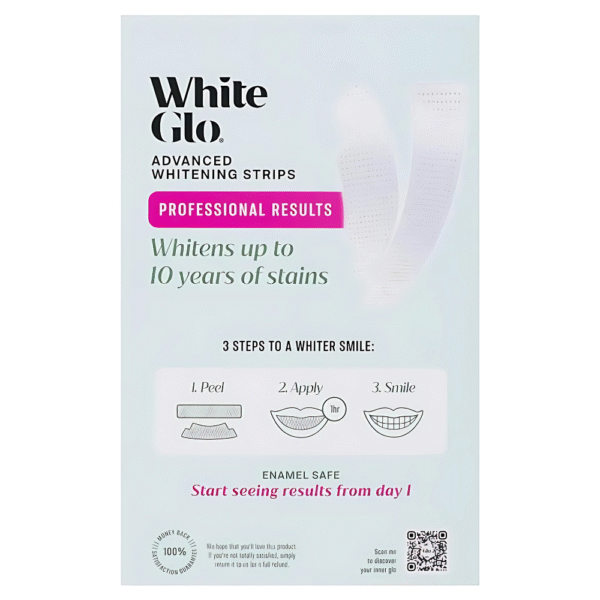 White Glo Advanced Whitening Strips 20 Pack - Image 2