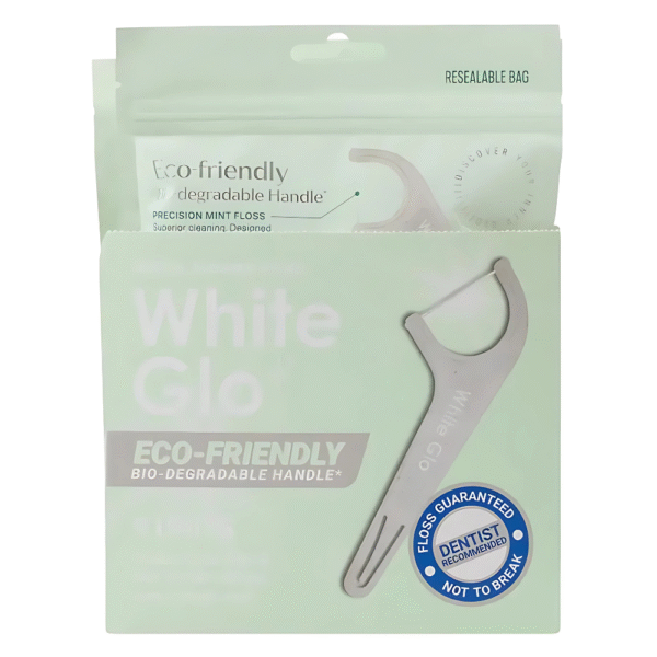 White Glo Flossers Eco Friendly Mint 70 Pack - Image 3