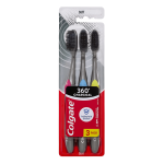 Colgate Toothbrush 360 Charcoal Spiral Soft 3 pack