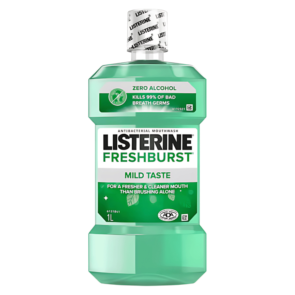 listerine-freshburst-zero-alcohol-antibacterial-mouthwash-1.png Listerine Freshburst Zero Alcohol Antibacterial Mouthwash 1L - Image 1