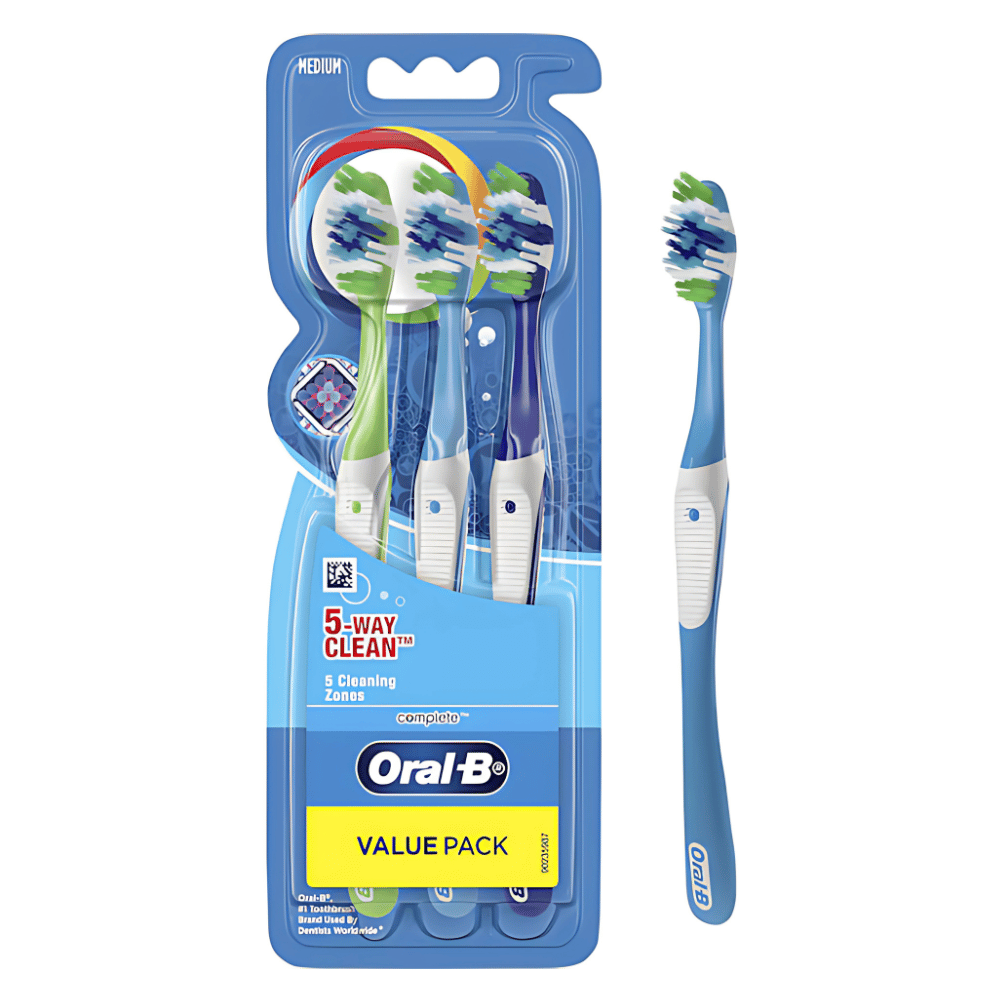 oral-b-complete-5-way-clean-medium-toothbrush-1-1.png Oral-B Complete 5 Way Clean Medium Toothbrush each - Image 1