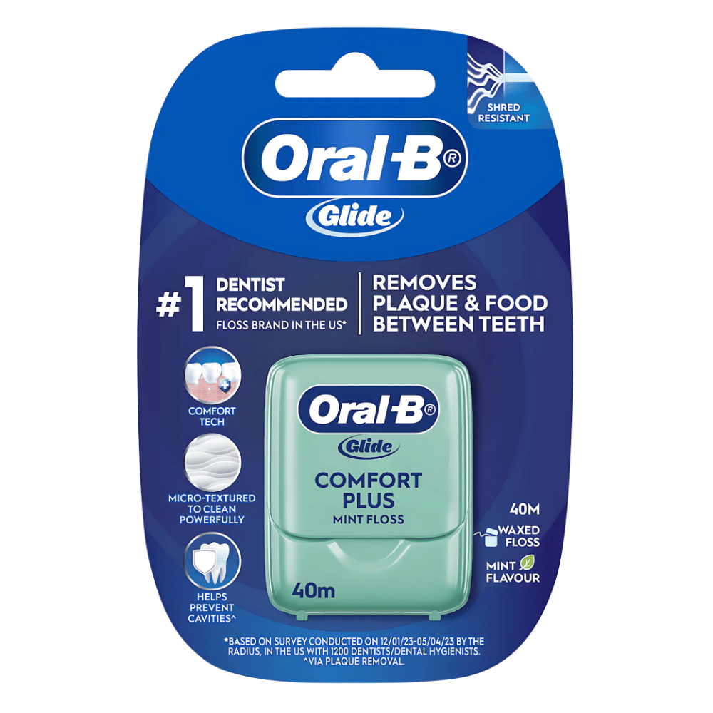 oral-b-glide-comfort-plus-floss-mint-40m-1.png Oral-B Glide Comfort Plus Floss Mint 40m each - Image 1