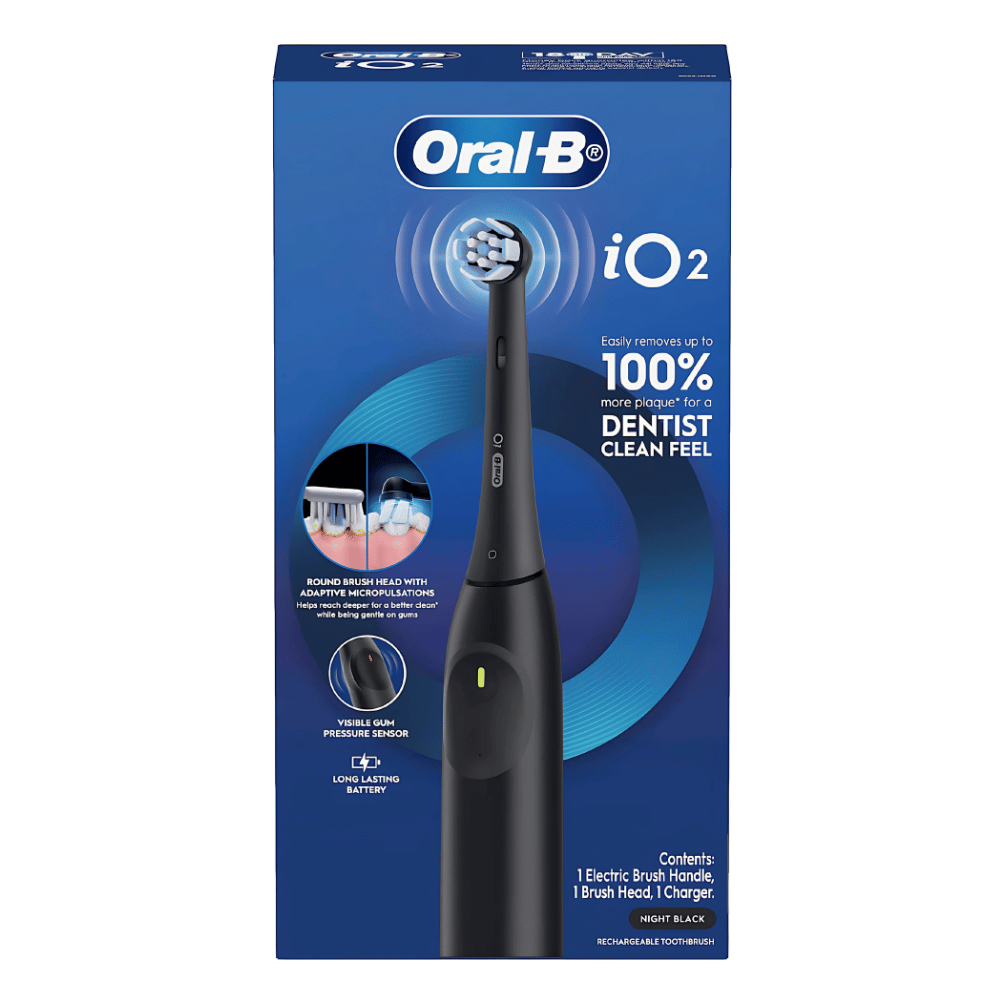 oral-b-io2-electric-toothbrush-set-night-black-1.png Oral-B iO2 Electric Toothbrush Set Night Black each - Image 1