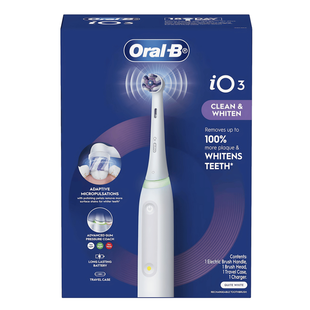 oral-b-io3-electric-toothbrush-white.png Oral-B IO3 Electric Toothbrush White each - Image 1
