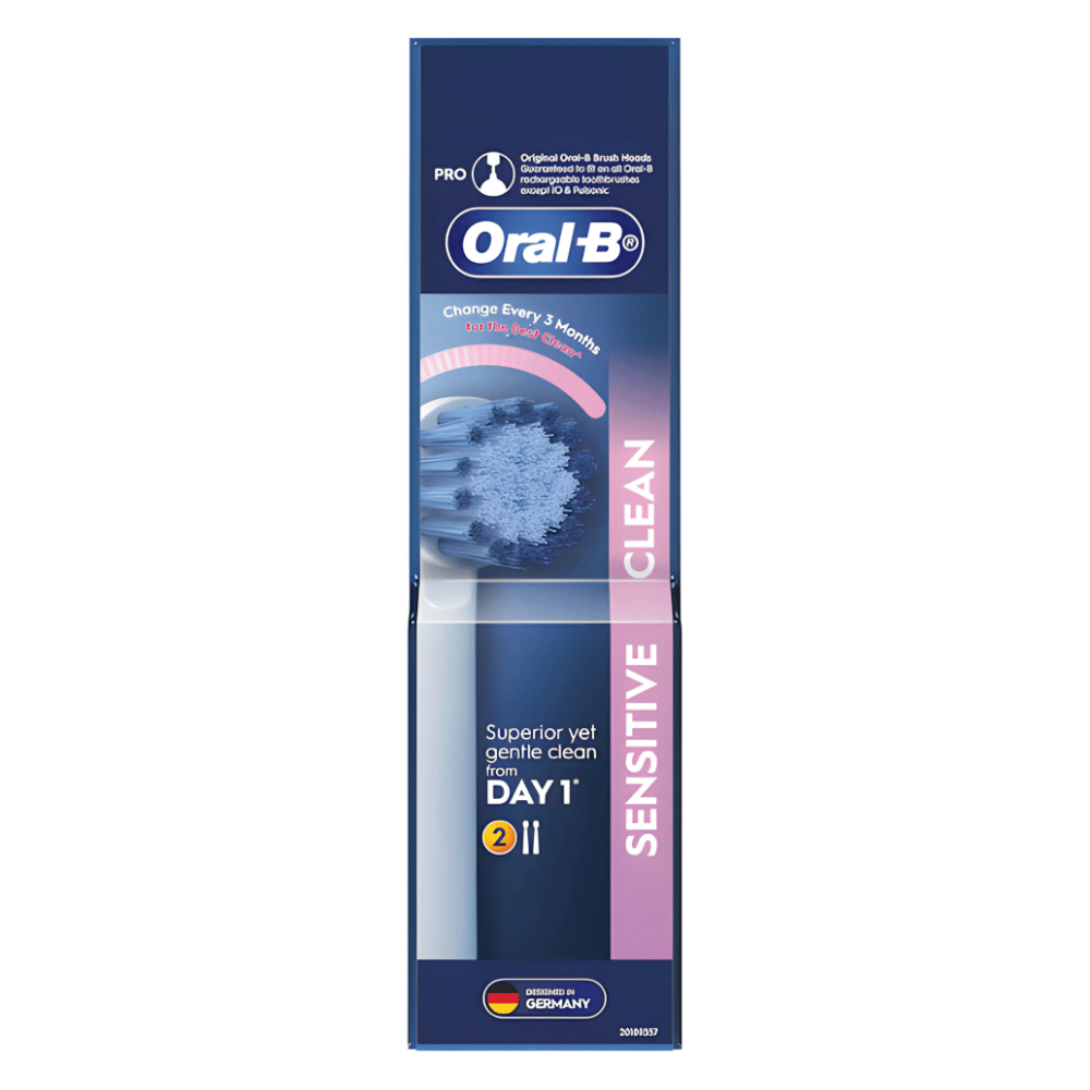 oral-b-sensitive-clean-electric-toothbrush-replacement-heads-1-1.png Oral-B Sensitive Clean Electric Toothbrush Replacement Heads 2 pack - Image 1