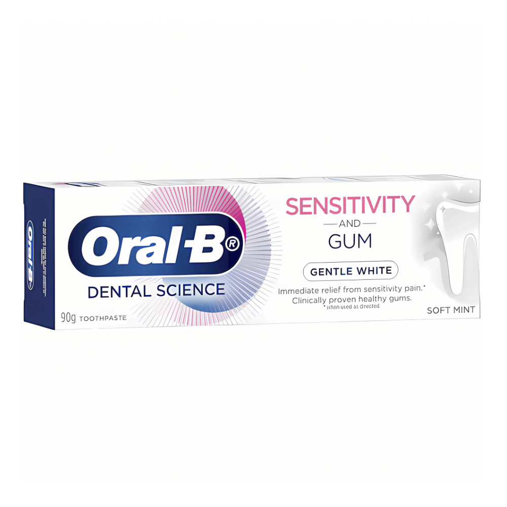 oral-b-sensitivity-gum-care-gentle-whitening-toothpaste-1.png Oral-B Sensitivity & Gum Care Gentle Whitening Toothpaste 90g - Image 1