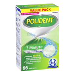 Polident 3 Minute Daily Cleanser For Dentures And Partials 66 pack