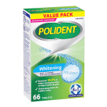 Polident Whitening Denture Cleaner For Dentures And Partials 66 pack